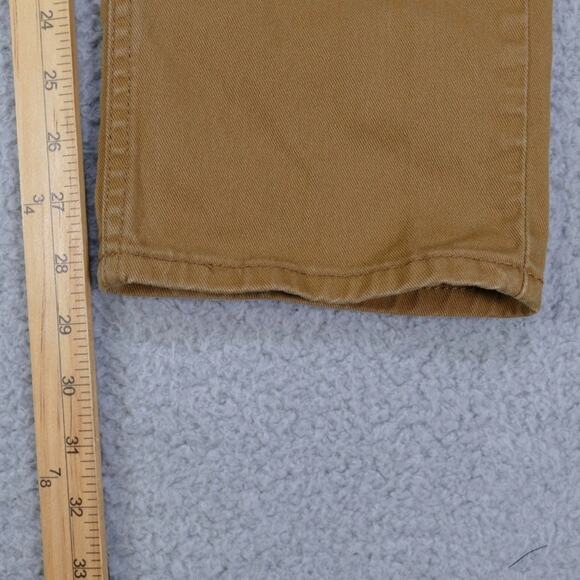 Levi's 513 Jeans Men's 32x28 Straight Fit Flex Stretch Brown Beige - Picture 10 of 15